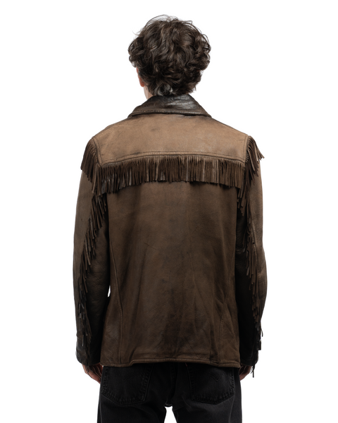 50's Fringe Leather Jacket - Large
