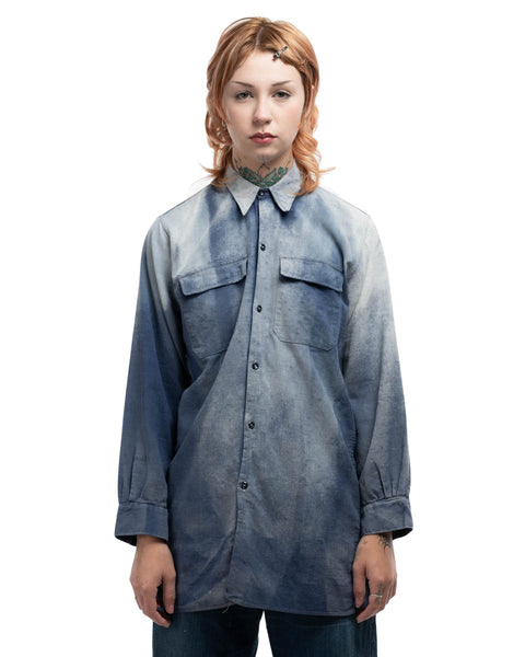 70's Faded French Work Shirt - Small