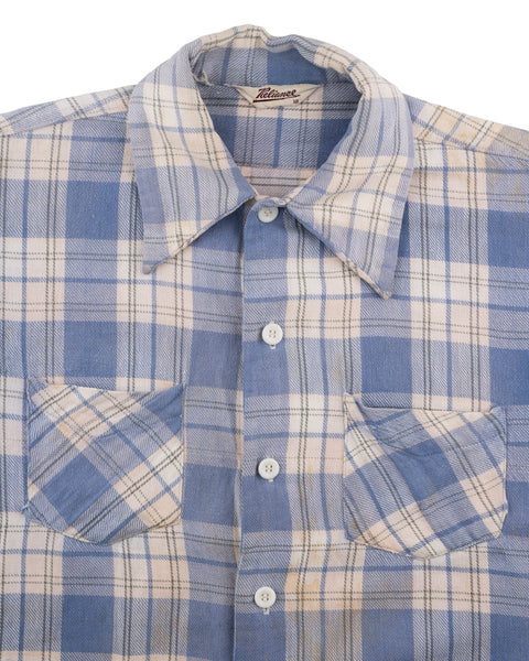 50's Cotton Flannel Shirt - XS