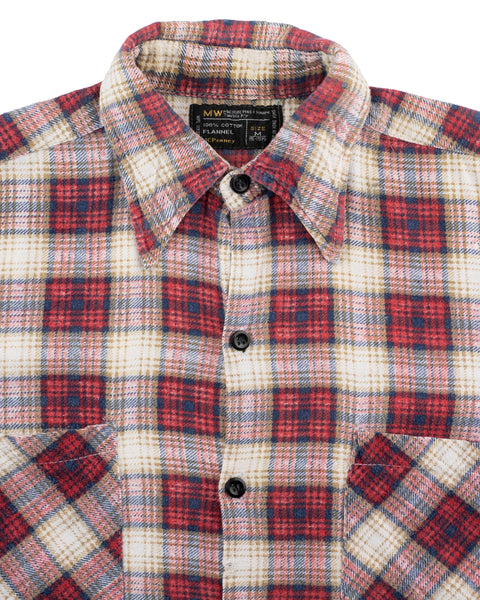 70's Repaired Cotton Flannel - Medium