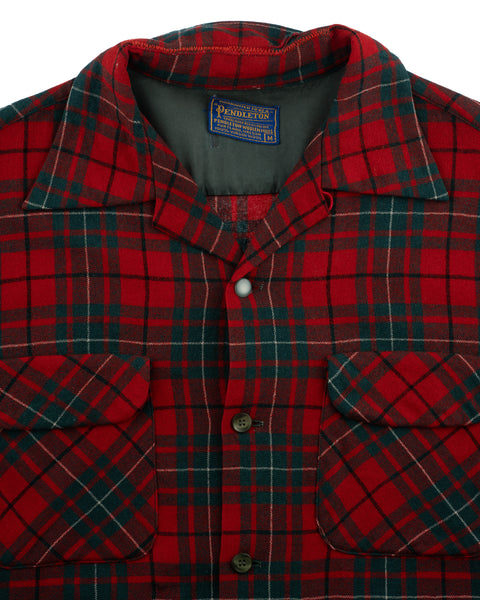 1950s Pendleton Plaid Loop Collar