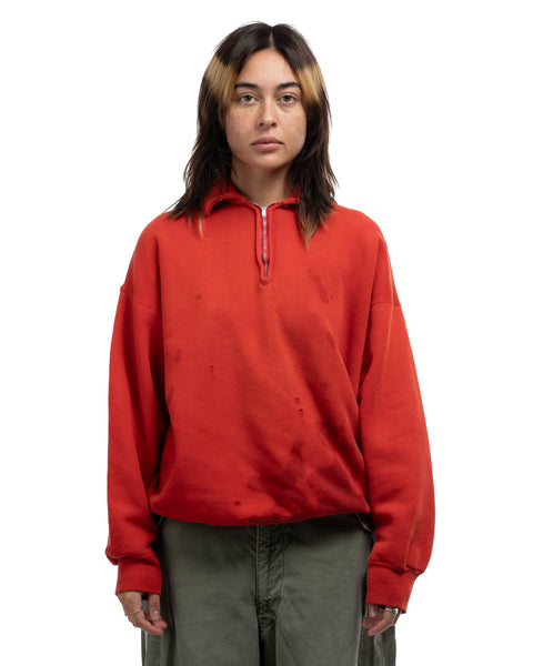 1950s Thrashed Quarter-Zip Sweatshirt
