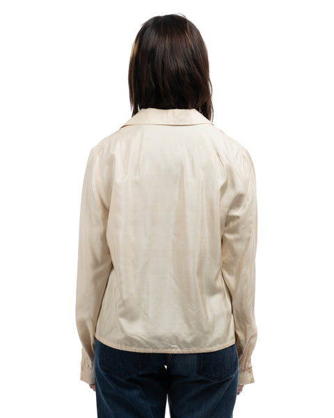 80's Silk Pull-Over Shirt - Small