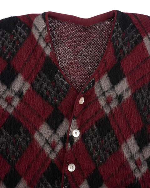 70's Shaggy Mohair Cardigan - Medium