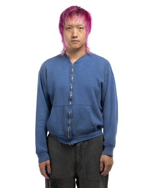 60's Zip-Up Cardigan Sweatshirt - Medium