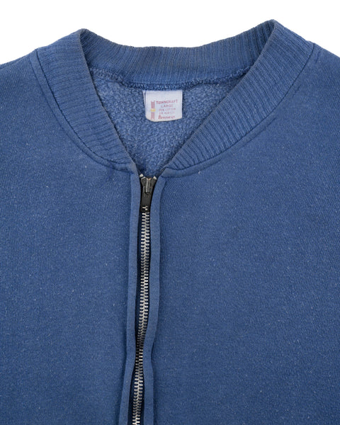 60's Zip-Up Cardigan Sweatshirt - Medium