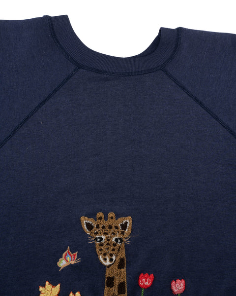 80's Cute Embroidered Crewneck - Medium