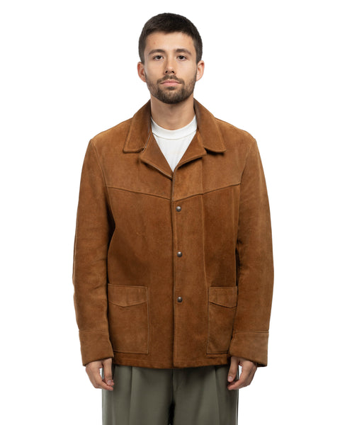 80's Suede Schott Western Jacket - XL