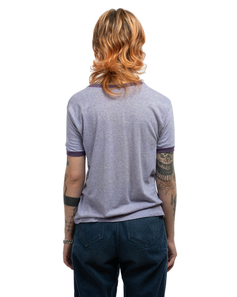 70's Champion Blue Bar Ringer Tee - Medium