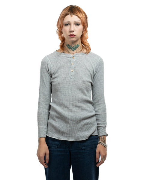 70's Waffle Thermal Henley - Medium
