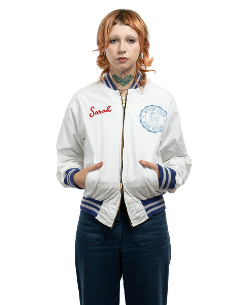 50's Chain-Stitched Varsity Jacket - Medium