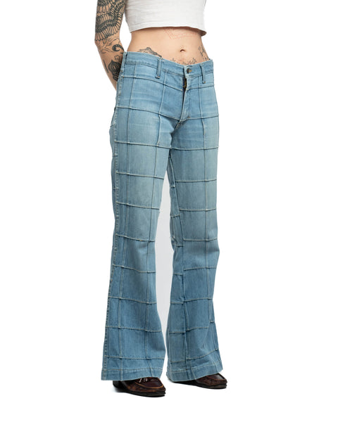 70's Paneled Denim - 30" x 30"