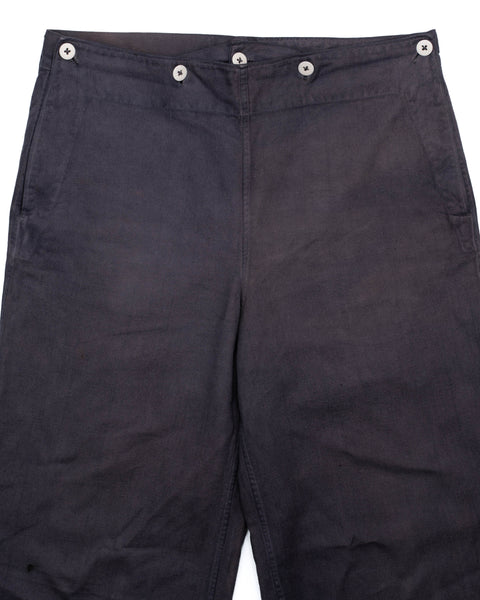 60's Over-Dyed Front Flap Trousers - 33" x 30"