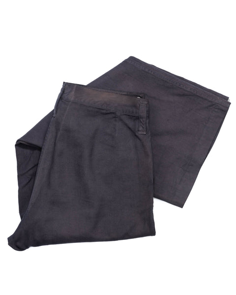 60's Over-Dyed Front Flap Trousers - 33" x 30"