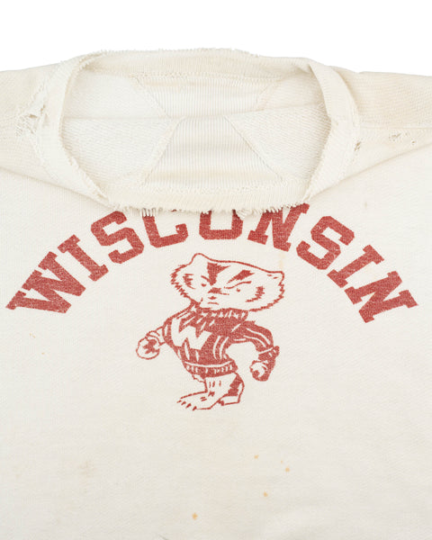 50's Wisconsin Double V Sweatshirt - Large