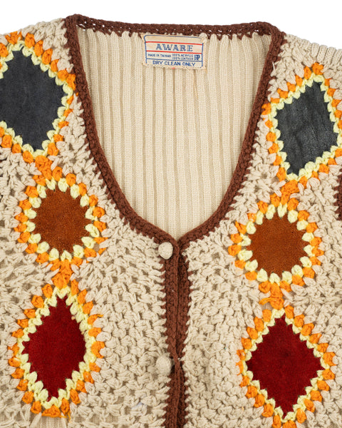 60's Paneled Sweater Vest - Medium
