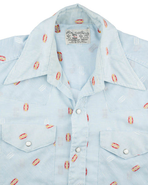 70's Western Shirt - Medium