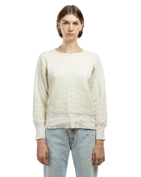 50's Quilted Crewneck - Medium