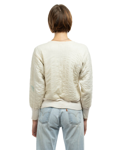 50's Quilted Crewneck - Medium