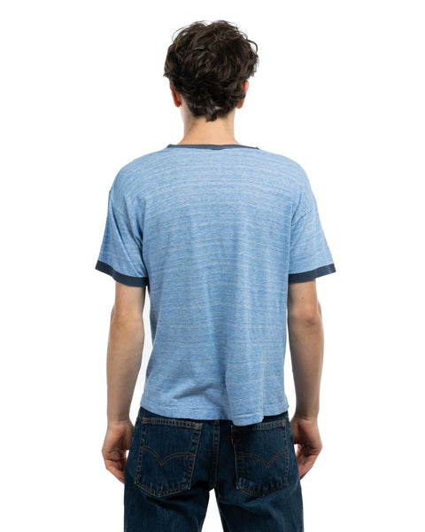 70's Champion Blue Bar Swim Shirt - Medium