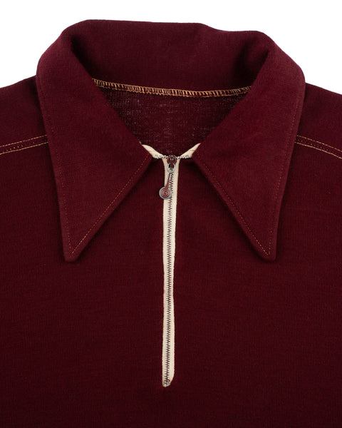 60's Quarter-Zip Wool Sweatshirt - Large