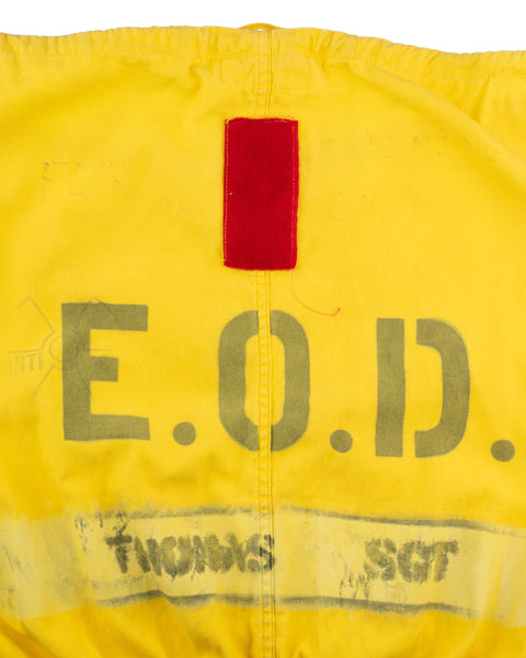 70's Stenciled Radioactive Protective Military Training Coveralls - OS