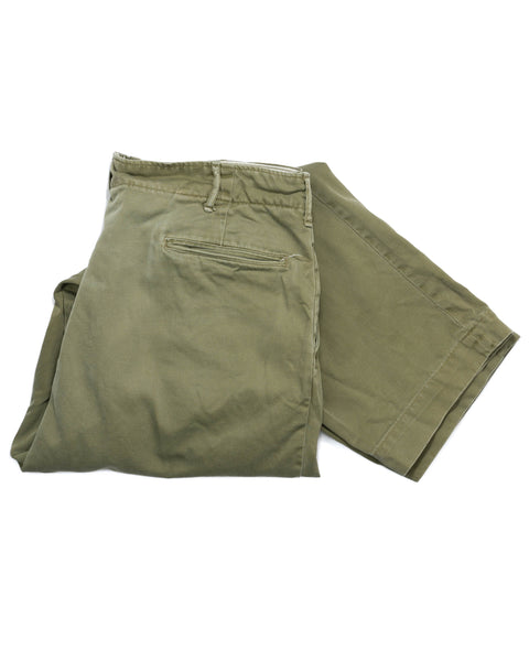 60's Baggy Cotton Trousers - 34” x 28”