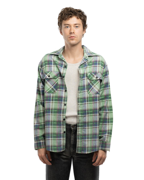 70's Cotton Flannel Shirt - XL