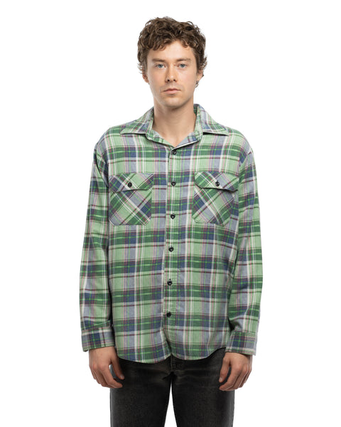 70's Cotton Flannel Shirt - XL