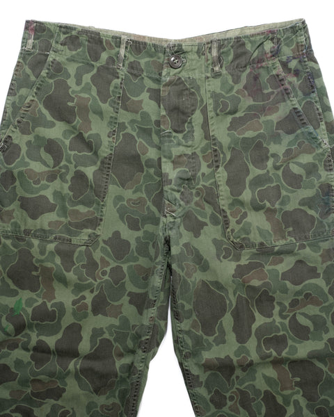 50's Korean HBT Camo Utility Trousers - 31" x 26"