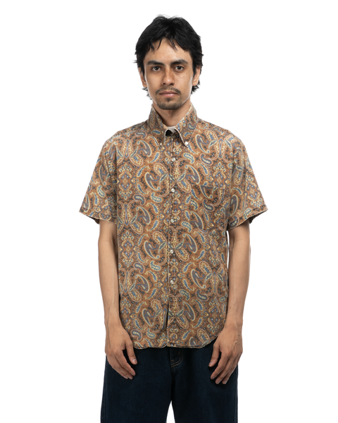 1960s Brent Oxford Collar Paisley Shirt