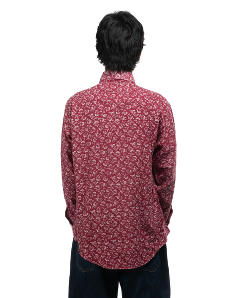 1960s Floral Patterned Button-Up Shirt