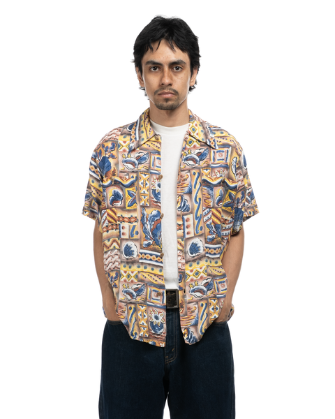 1970s Rayon Aloha Shirt