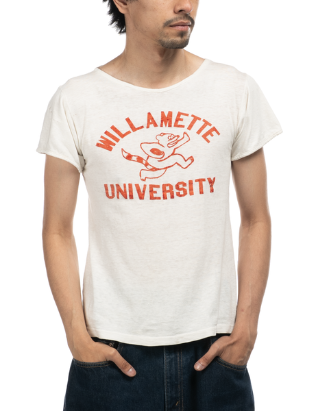 1940s Flock Print Collegiate Tee