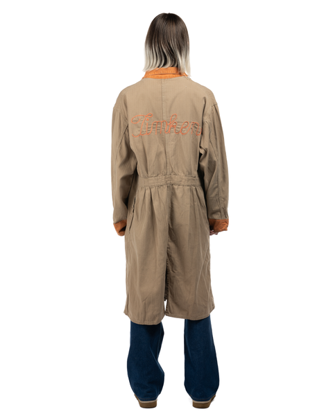 1960s Chain-Stitched Two-Tone Shop Coat