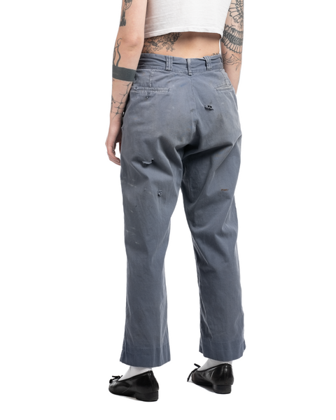50's Cotton Trousers - 27" x 28"