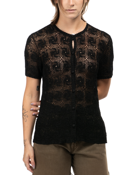 1980s Crochet Shirt