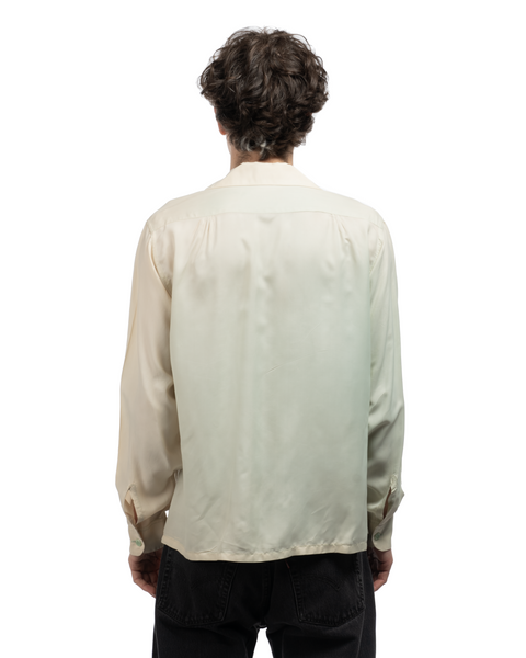 50's Over-Dyed Silk Loop Collar - Large