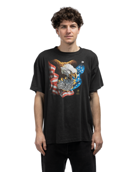80's 3D Emblem Harley Tee - Large