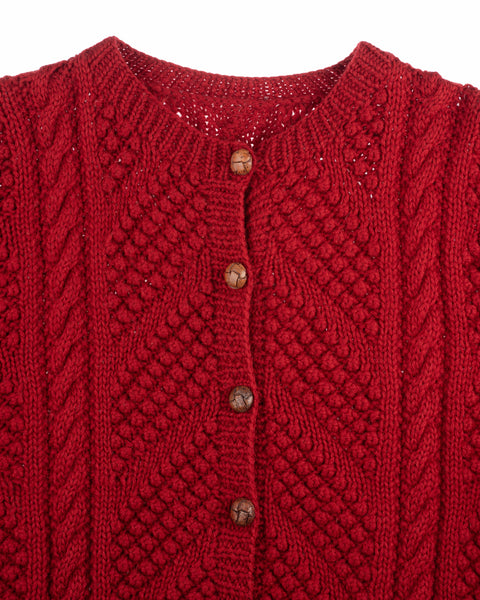 60’s Chunky Knit Cardigan Sweater - Medium
