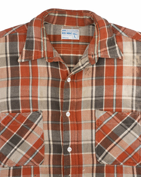 70's JC Penney Heavy Cotton Flannel - Large