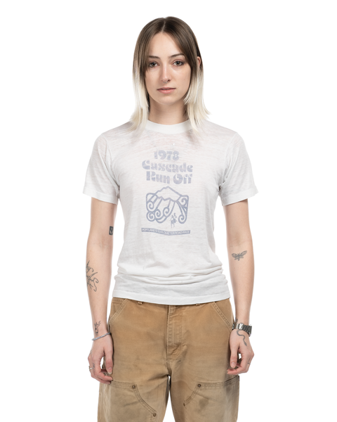 1970s Paper-Thin Nike Cascade Run Off Tee