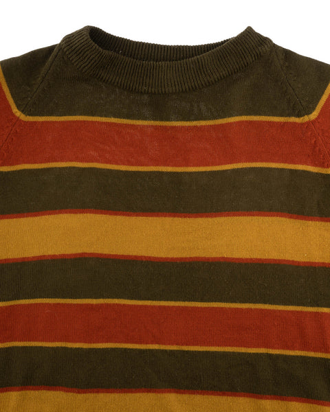 70's Striped Sweater - Large