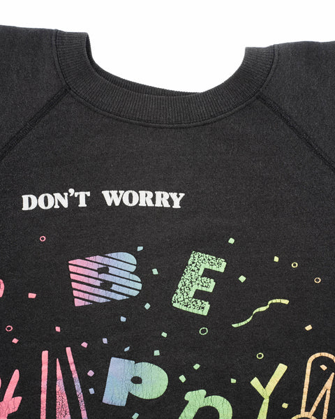 80's Be Happy Crewneck - Medium