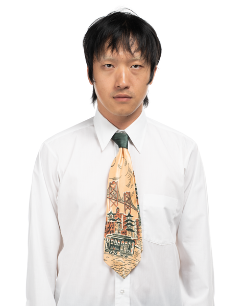 1950s SF Panorama Neck Tie