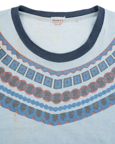 50's Penney's Pattern Print Top - Small