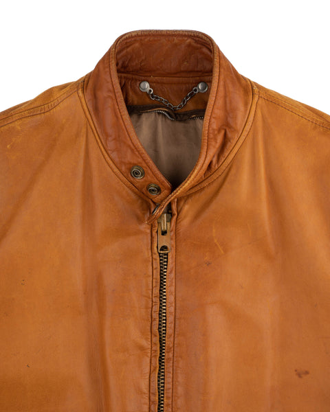 60's Honey Moto Jacket - Medium