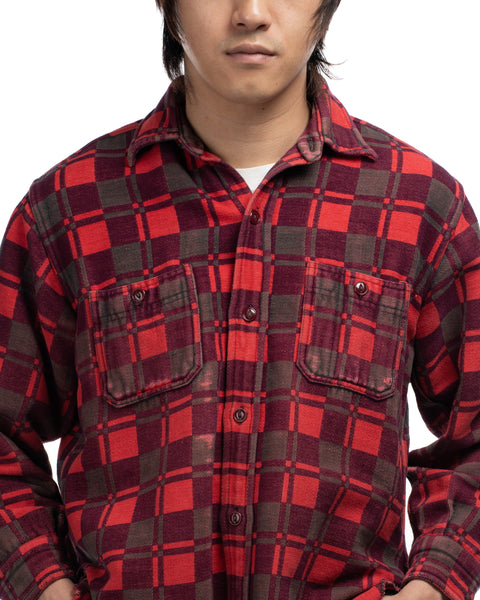 60's Heavy Cotton Flannel - Medium