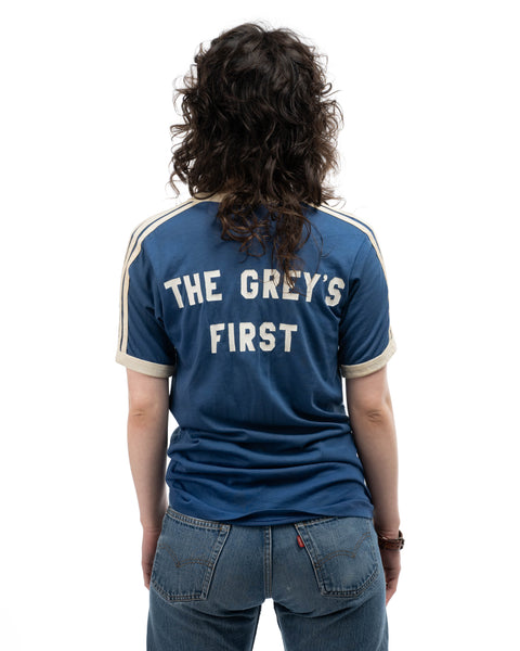 70's Adidas Trefoil Ringer Tee - Small