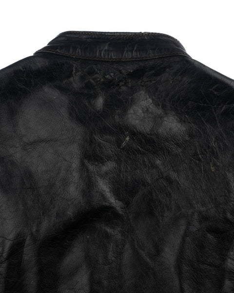 70's Cafe Racer Moto Jacket - Large